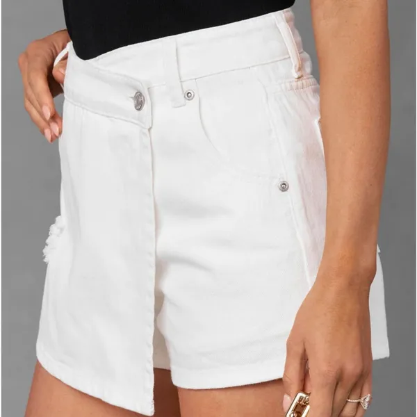 VICI DOUGHERTY WHITE DENIM SKORT - Image 4
