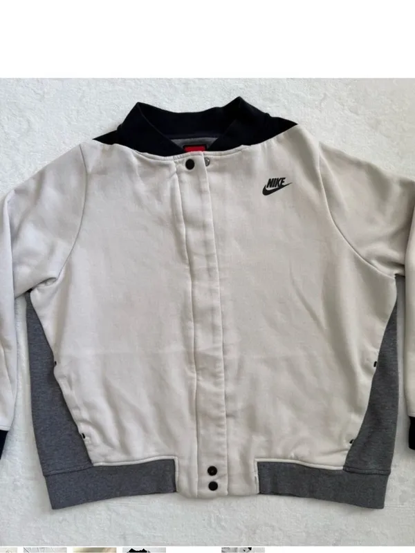 Nike SB Youth XLarge Gray Crewneck Sweatshirt Camo Swoosh Fleece Pullover - Image 2