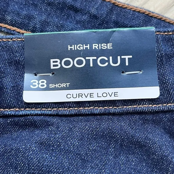 Abercrombie & Fitch Curve Love High Rise Bootcut Jeans Size 38S (46" Waist) NEW! - Image 5