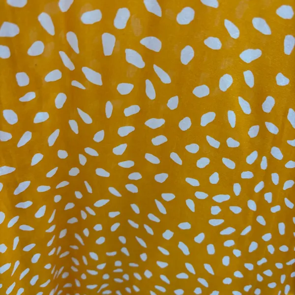 SHEIN Yellow Spotted Sleeveless Maxi Slip Dress with Adjustable Straps - Image 2