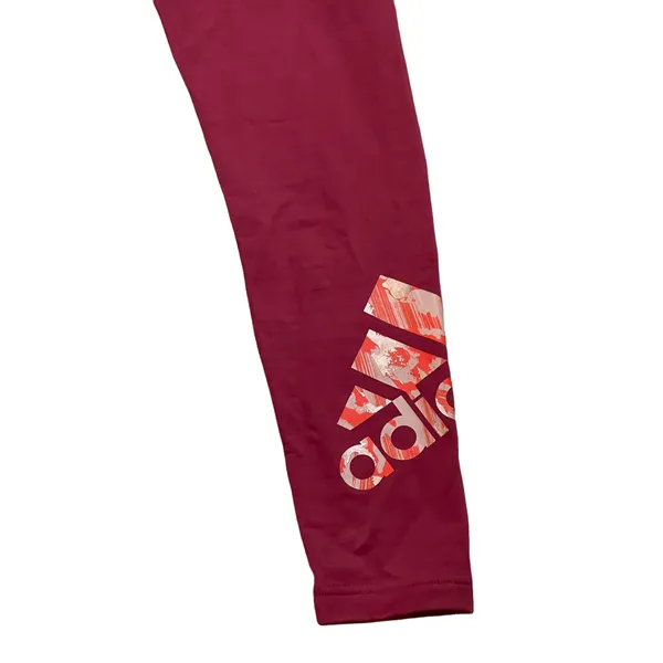 Adidas Womens Tights Yoga Pants Size Small‎ Legacy Red Cotton Blend 26X21 - Image 3