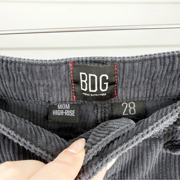 Urban Outfitters BDG‎ High Waist Mom Corduroy Pants Women's Size 28 Blue - Image 5