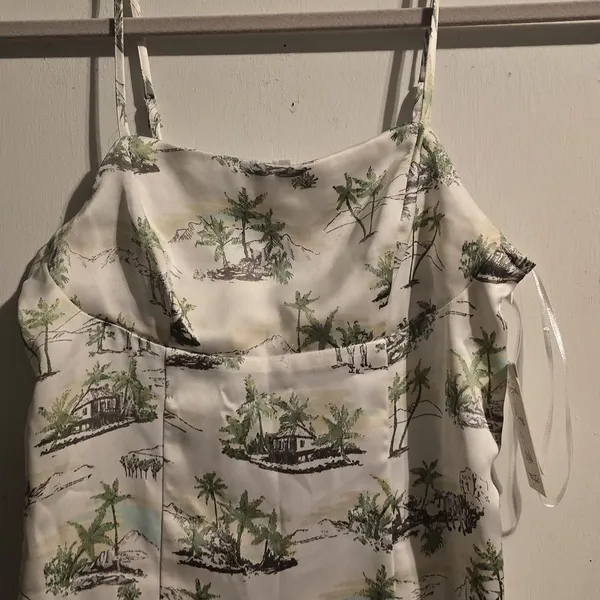 Hippie Rose Green Floral Mini Dress - Image 7
