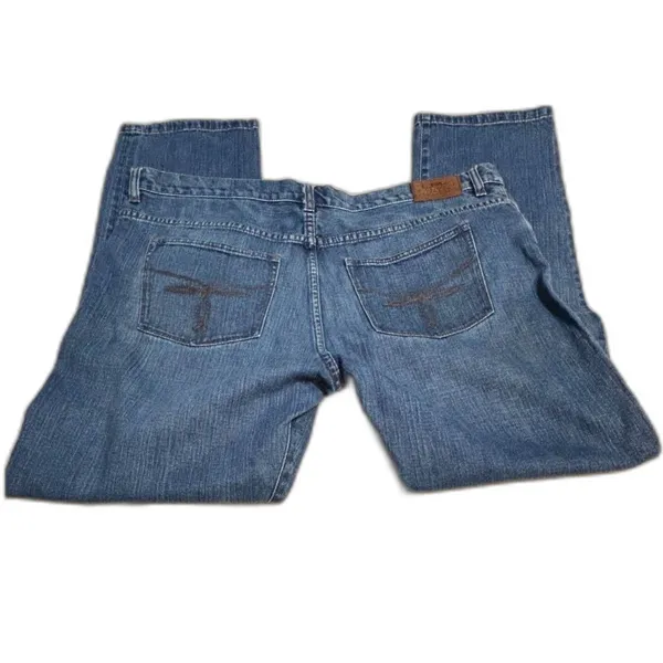 Lauren Ralph Lauren LRL Jeans Co Straight Bootcut Blue Denim Jeans Women's 14 - Image 2