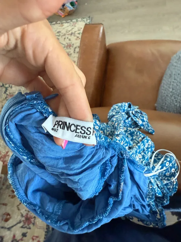 Princess Polly Romper Blue Floral - Image 5