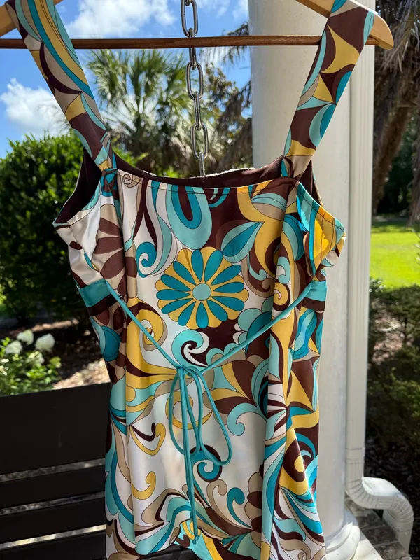 A Byer Colorful swirl pattern top - Image 2