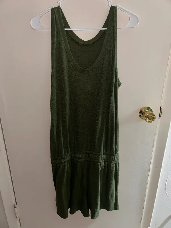 Time & Tru - Dark Green Romper - M/Medium - Image 2