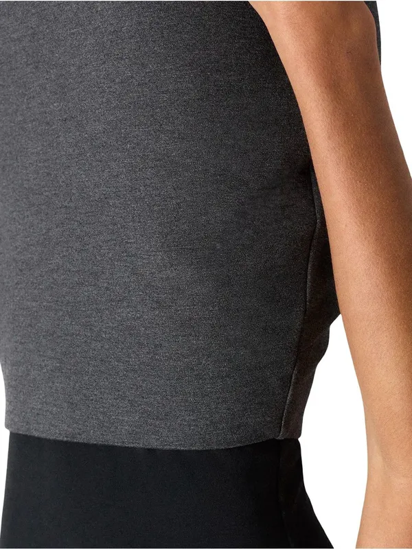 Quince ultra stretch pencil skirt XS charcoal gray professional office work chic - Image 5