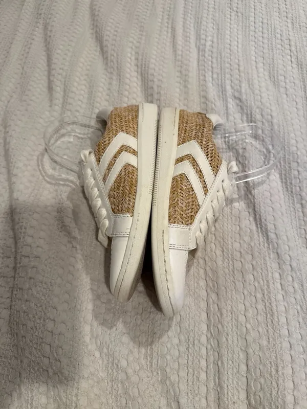 Dolce Vita Neo White and Raffia Sneakers (2) - Image 7