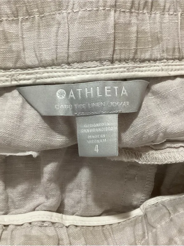 Athleta Cabo Tide Linen Joggers Size 4 - Image 6