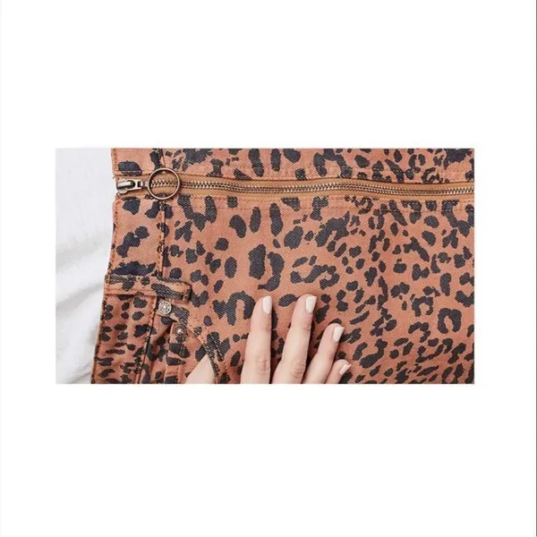We the free‎ animal print denim skirt 31 - Image 6