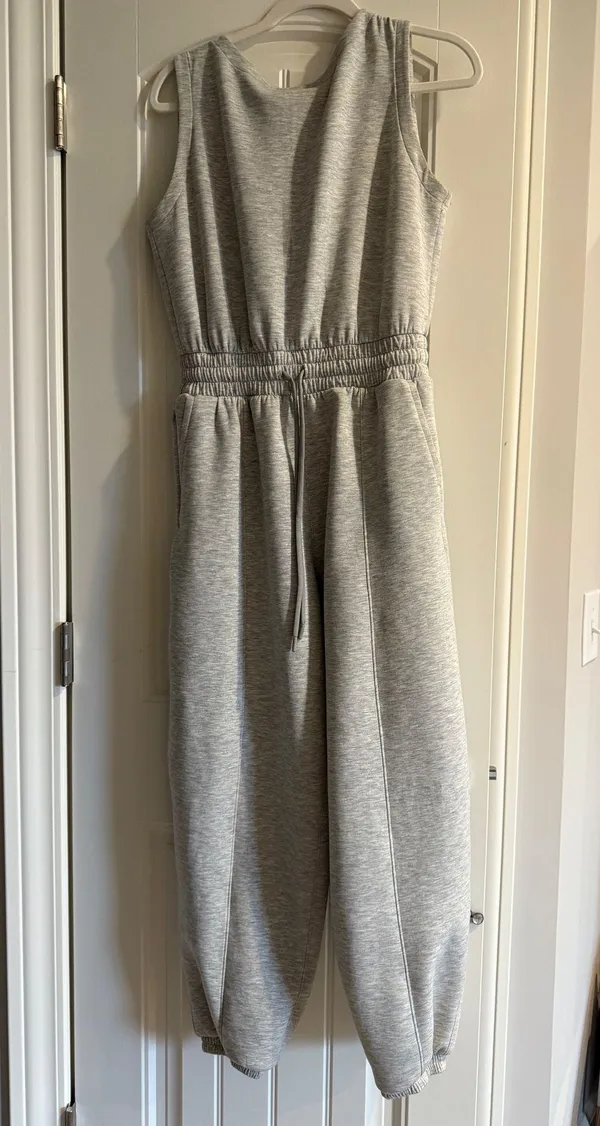 Abercrombie YPB neoKnit Grey Jumpsuit - Image 2