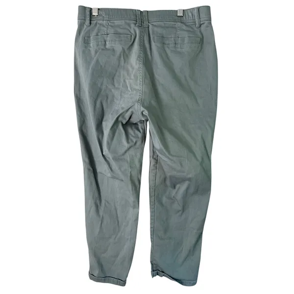 Democracy Cargo Pants‎ AB Tech Utility Stretch Green Size 10 - Image 5