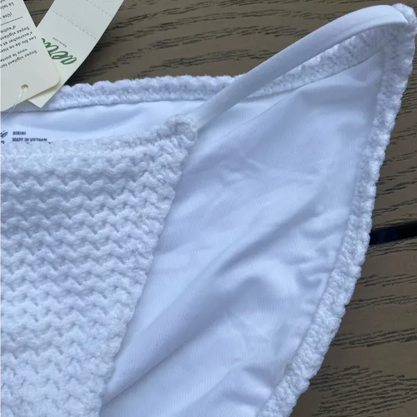 NWT aerie extra small andie x demi Moore white eyelet crochet bikini bottom - Image 3