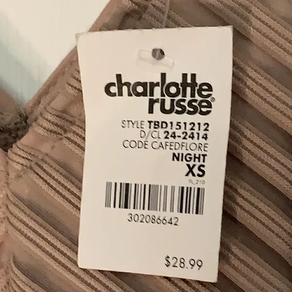 NWT Charlotte Russe Cafe de Flore Dress - XS - Image 2