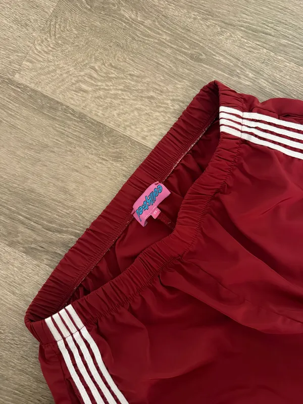 Edikted red Track Ribbon Pants - Image 3
