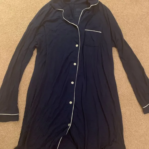 Stars Above Navy blue long sleeve nightgown - Image 2