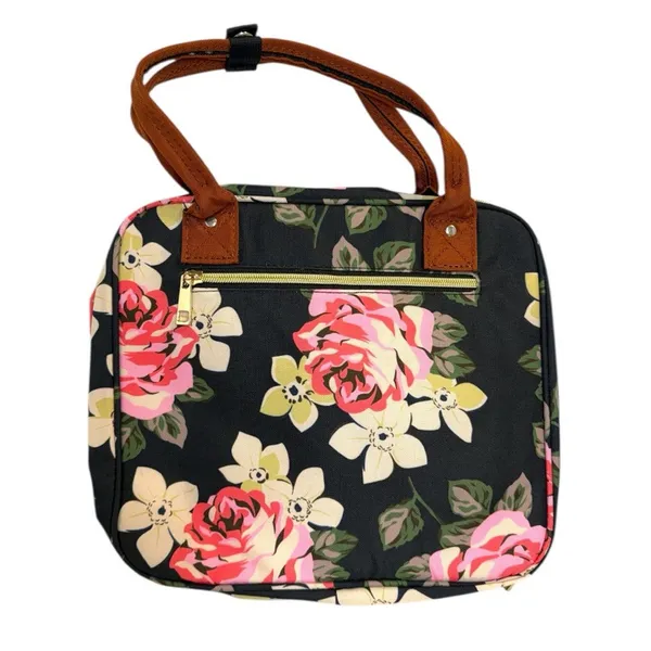 Travel Toiletry Bag Organizer hanging Makeup floral printed - Image 4