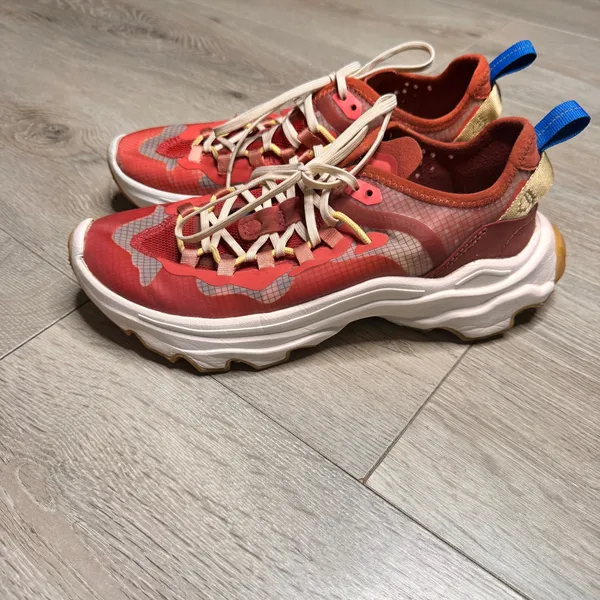 SOREL Kinetic Breakthru Sneakers Womens Red Mesh Lace Up‎ Chunky Sole Size 7.5 - Image 3