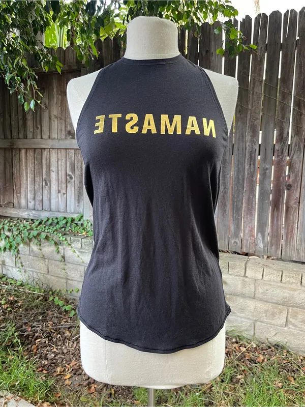 Lululemon All Tied Up Tank Top Expression black yoga Pilates gym training active - Image 4