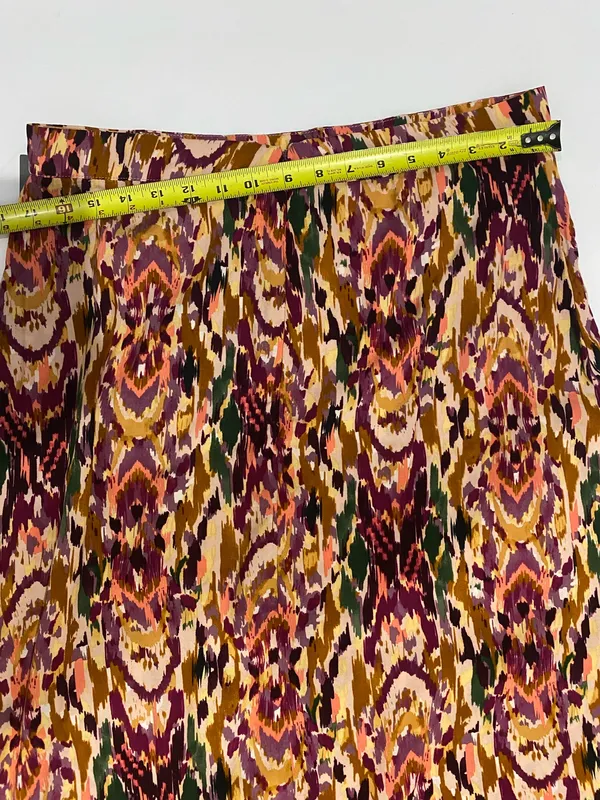 Vince Camuto Ikat Print Maxi Skirt Boho Size L - Image 4