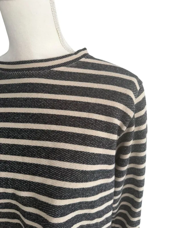 CLUB MONACO Striped Long Sleeve Top Size Small - Image 8