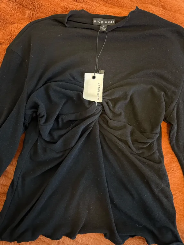 Black Detail Mesh Top - Image 3