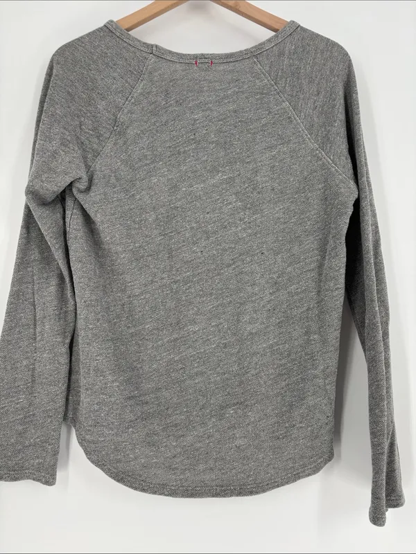 T.la Anthropologie small gray crew neck sweatshirt - Image 4