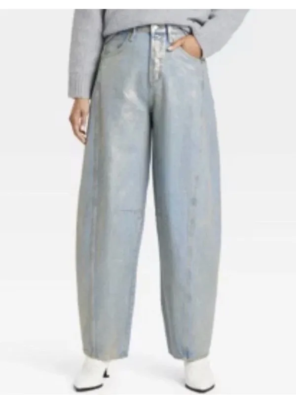 Universal thread High Rise Curved Leg Jeans Sz 6 - Image 2