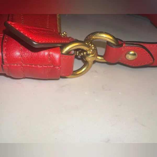 Pristine COACH Ashley Red Leather Hobo Bag F20114 | Y2K Convertible Crossbody - Image 10