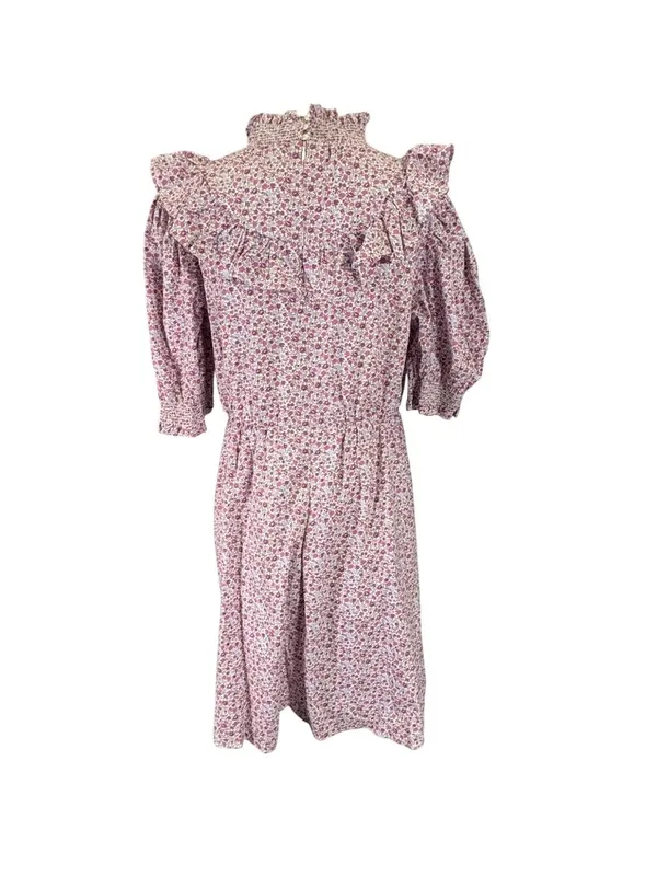 NEW HYACINTH HOUSE Purple Floral Periwinkle Mini Dress Size Medium - Image 5