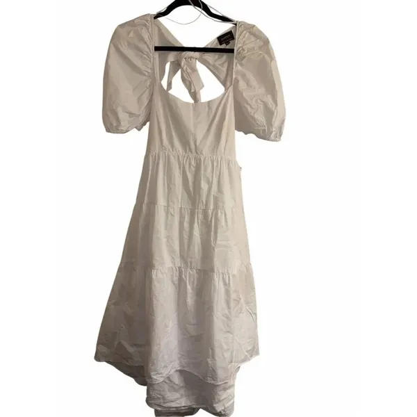 ✨Bardot Tiered MIDI White Sz 6/S Dress✨ - Image 7