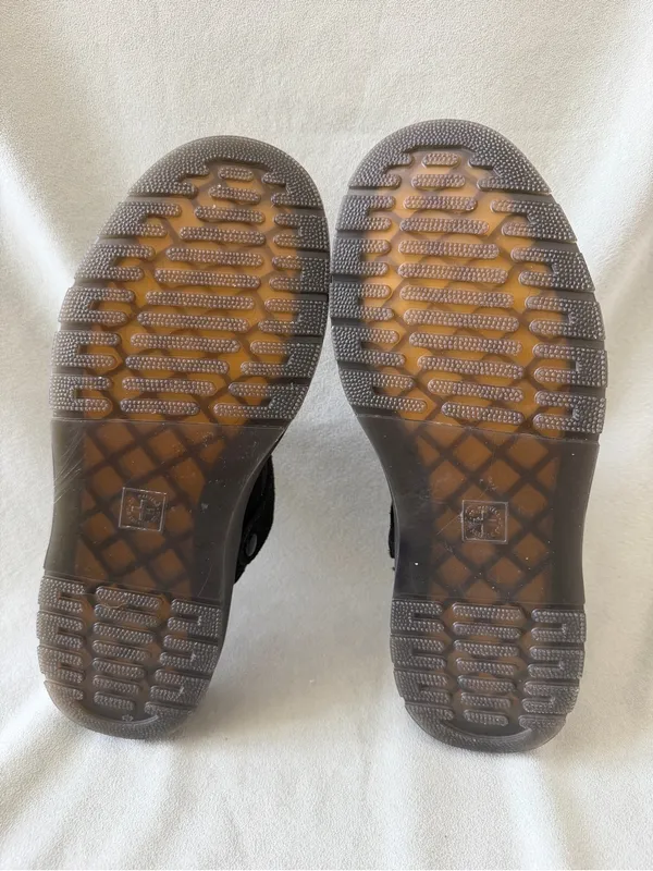 Dr. Martens Carlson Mule Black Suede Slingback Platform Size 9 - Image 6