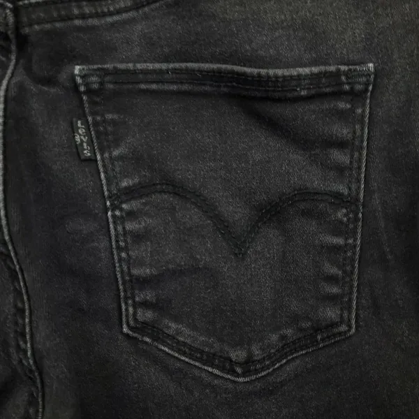 Levi’s Slimming Skinny Jeans Women’s Size 28 Black Stretch Denim Mid Rise - Image 5
