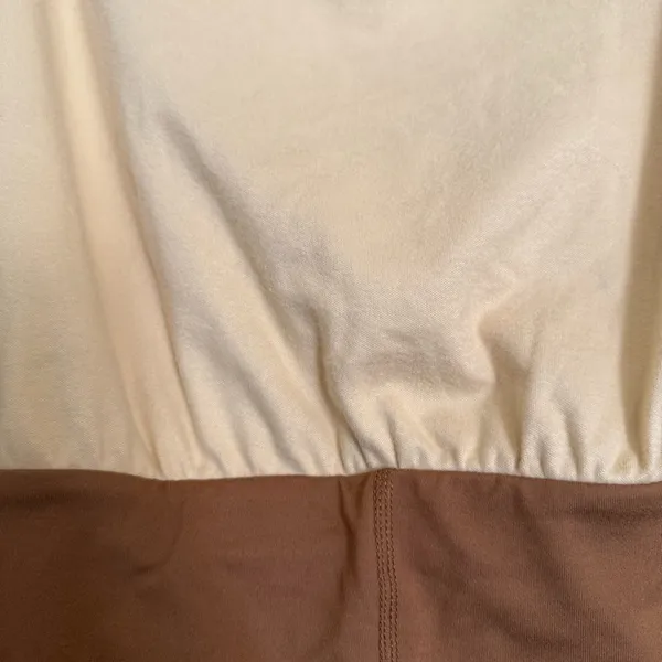 Nwot Free People Fp Movement Camel Guiding Light Layered Shortsie Romper Shorts - Image 10