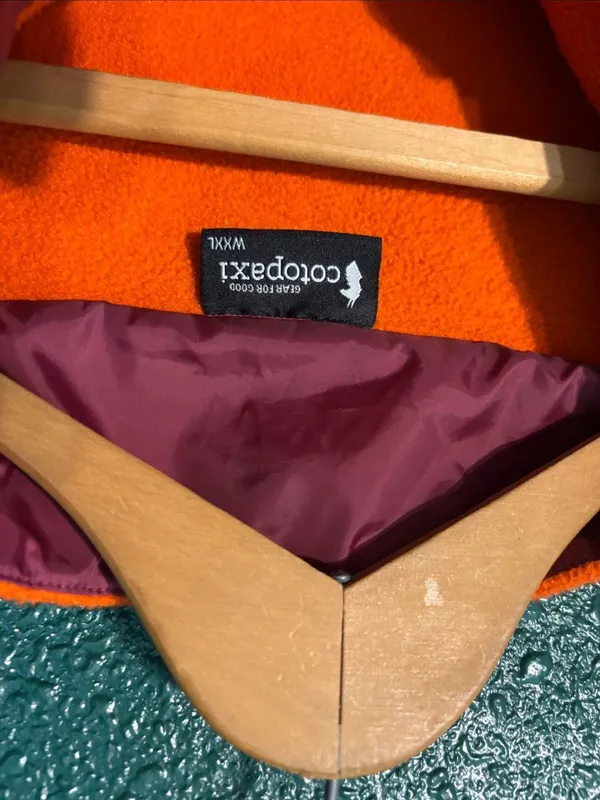 Cotopaxi Teca Fleece Full Zip Jacket Womens XXL Burnt Orange Retro - Image 4