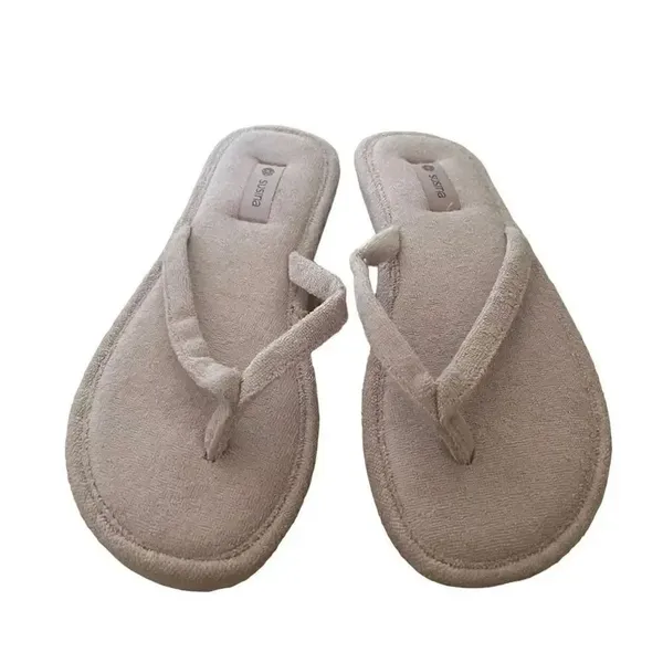 Susina Lavender Pink Plush Flip Flops Women Sandals Bathroo. Sz 7 - Image 2