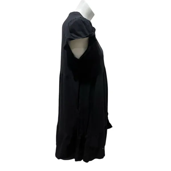 Time and Tru Dress Womens M Black Babydoll Swing Mini Empire Waist Short - Image 5