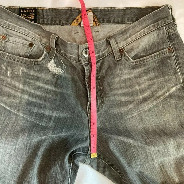 Lucky Brand Classic‎ Rider Jean Gene Montesano Distressed - 29 Sz 8 - Image 5