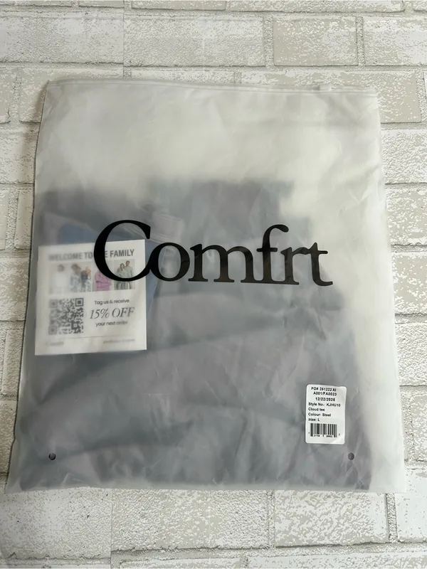 Comfrt Cloud Lounge Steele Tshirt Size Large Gray - Image 2