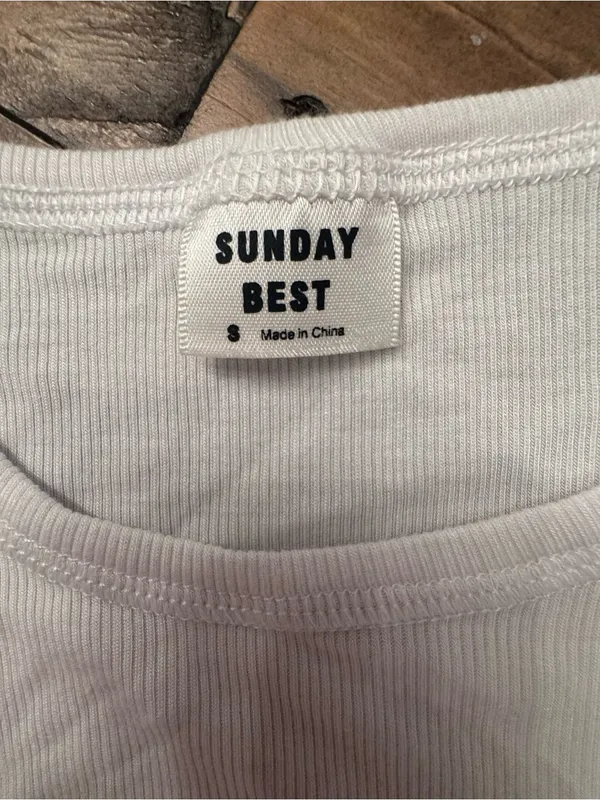 ARITZIA SUNDAY BEST Dove Long Sleeve Corset Tee - Image 3