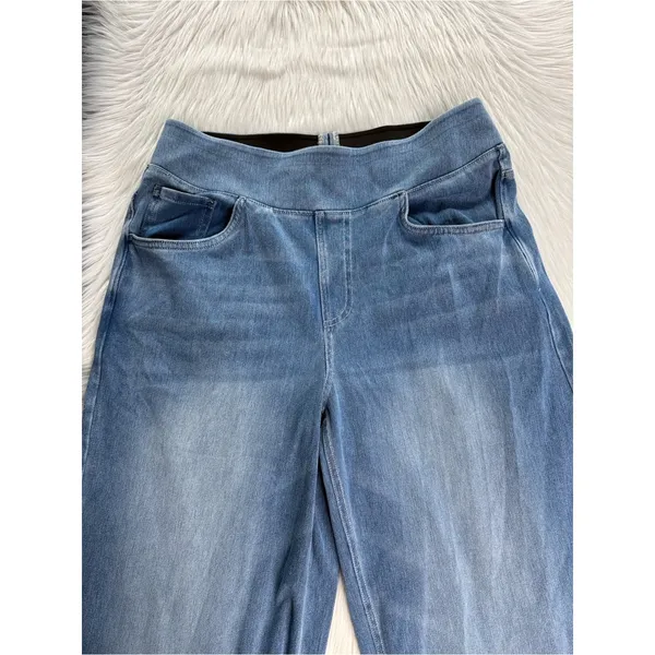 Halara Flex Blue High Waisted Baggy Wide Leg Jeans NWT L Reg - Image 3