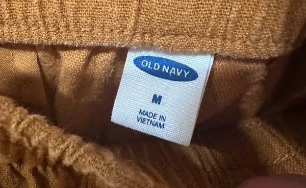 Old Navy Linen Blend Pants Mustard - Image 4