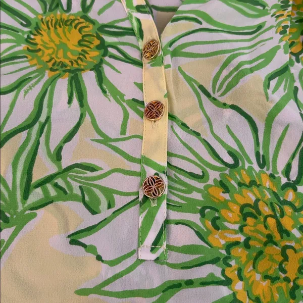 New Lilly Pulitzer Elsa Top Long Sleeve Top Limoncello Sunbelievable Women's XS - Image 5