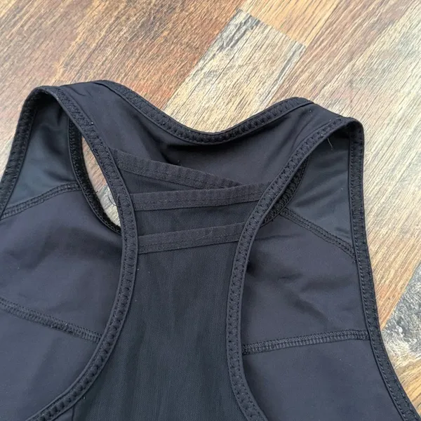 Fabletics Athletic Black Sports Bra Top small - Image 4