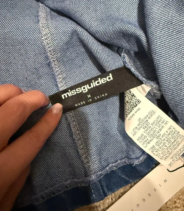Missguided Denim Top - Image 4