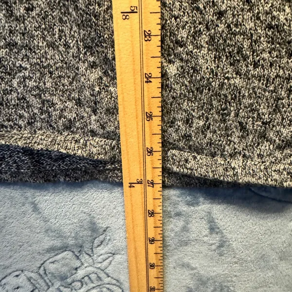 1829‎ | Old Navy Marled Knit V-Neck Pullover Sweater Grey Women XL - Image 4