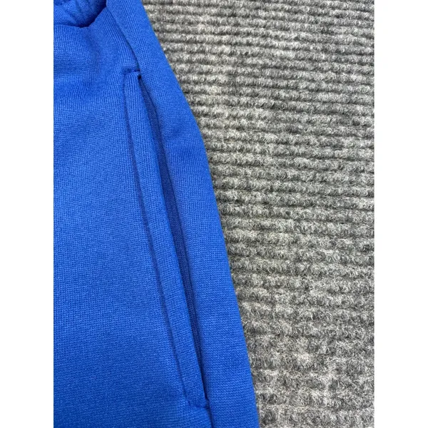 Royal Blue Wide Leg Pintuck Sweatpants Womens‎ Medium Fleece Lined Drawstring - Image 4