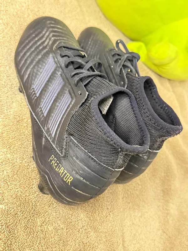Adidas Soccer Cleats Predator Stripes FG Sock Men's Size 8 - Image 5