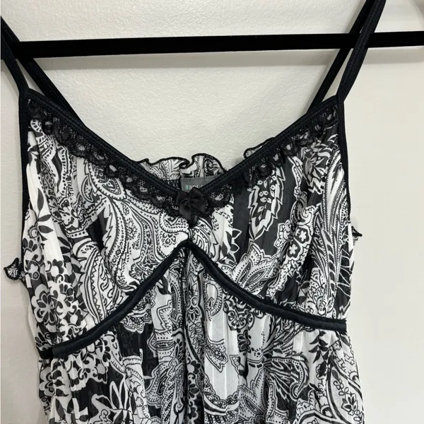 Apt 9 Intimates Y2K Whimsigoth Paisley Babydoll Split Front Cami Tank - Size L - Image 4